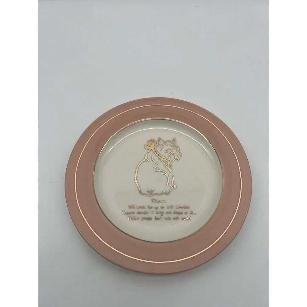 Anthropologie FRENCHIE Dog BIOGRAPHY Canapé Plate “ Petunia